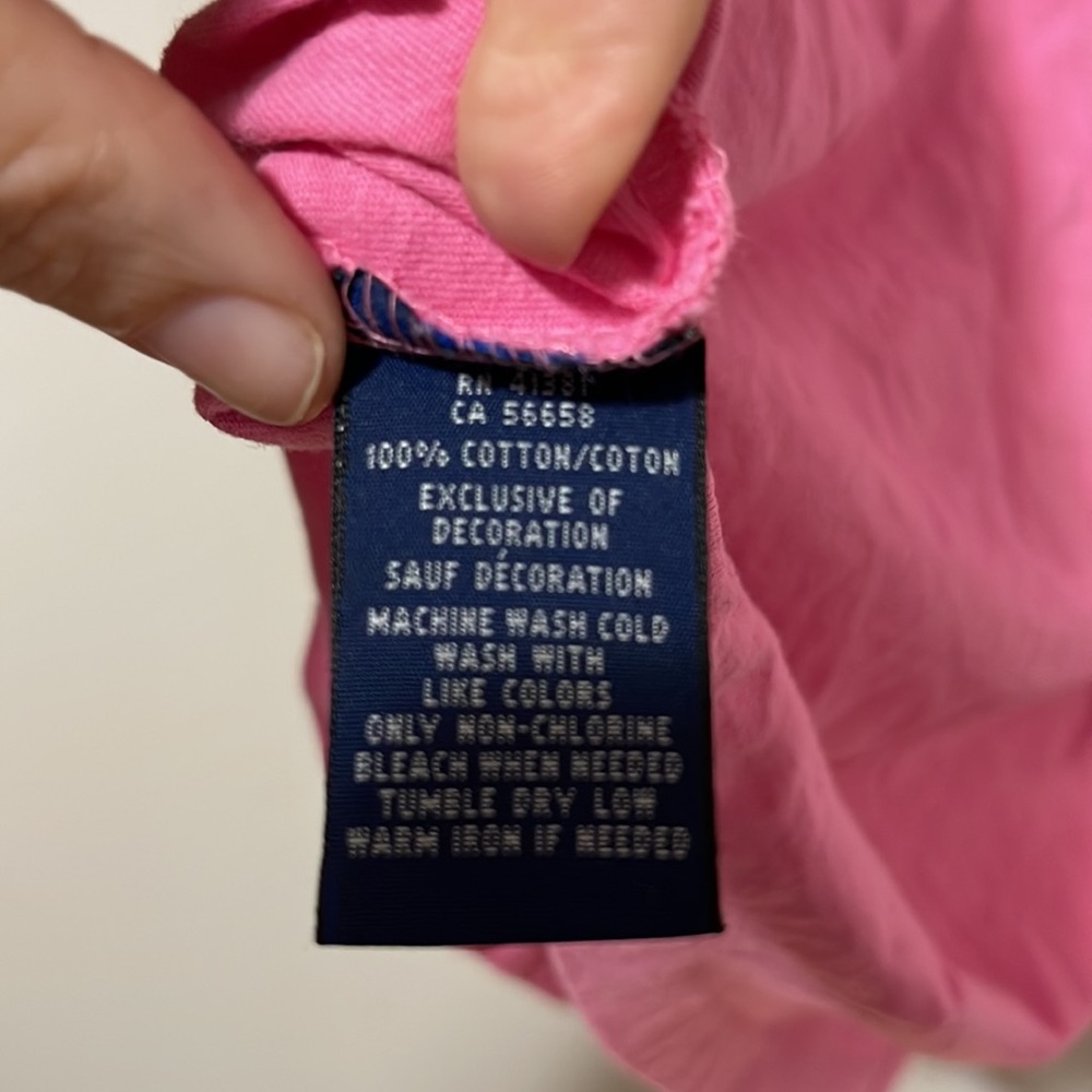 Ralph Lauren Women’s Size Medium Pink Tee GUC - Picture 5 of 5